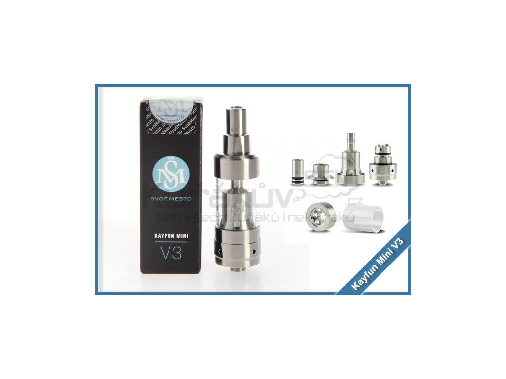 Atomizer Kayfun Mini V3 (klon) - stříbrná
