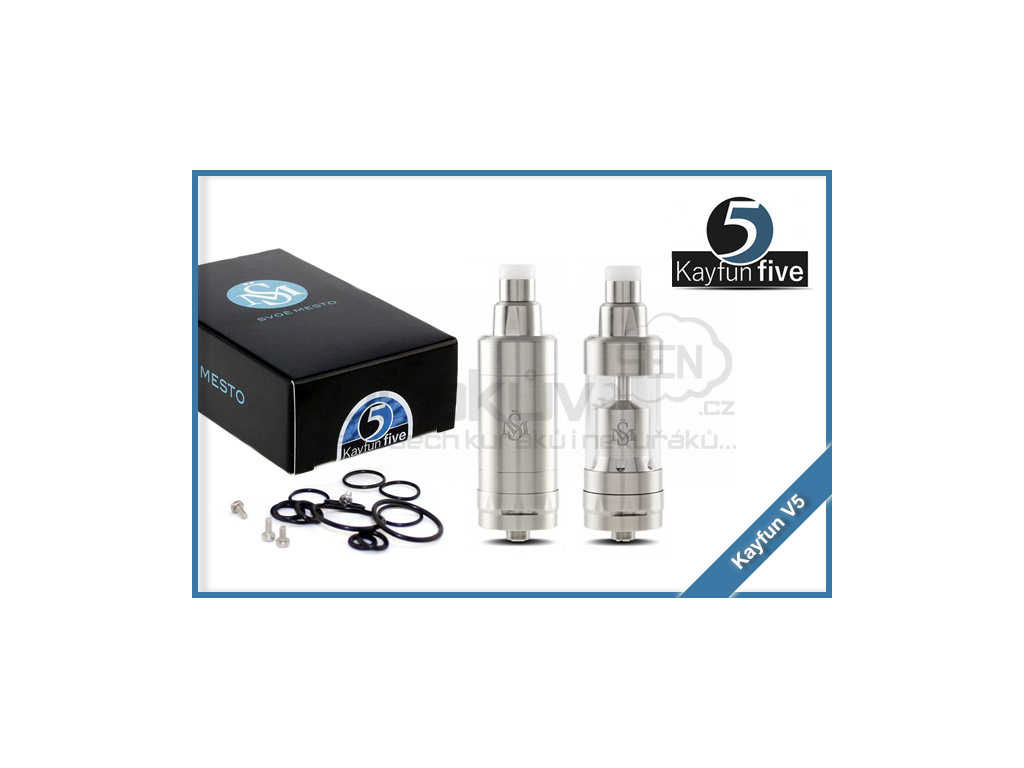Atomizer Kayfun V5 (klon) - stříbrná