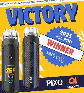 📣 Pixo Pod od @aspirecigs získal prestižní ocenění nejlepšího POD zařízení na VAPEXPO, který se konal v Paříži. 🏆🥇 V...